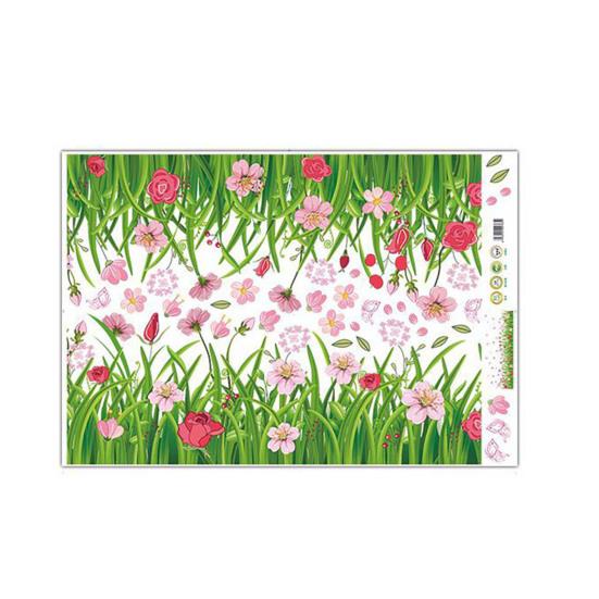 Wall Sticker Flower Pattern Vivid PVC Flower Wall Stickers for Gifts