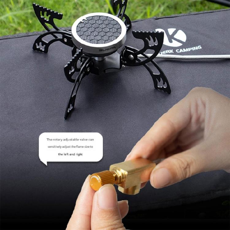 Foldable Camping Cooker  Burners Wind Resistant Flame 4 Leg Stability Compacts Portable Design for Outdoor Cooking