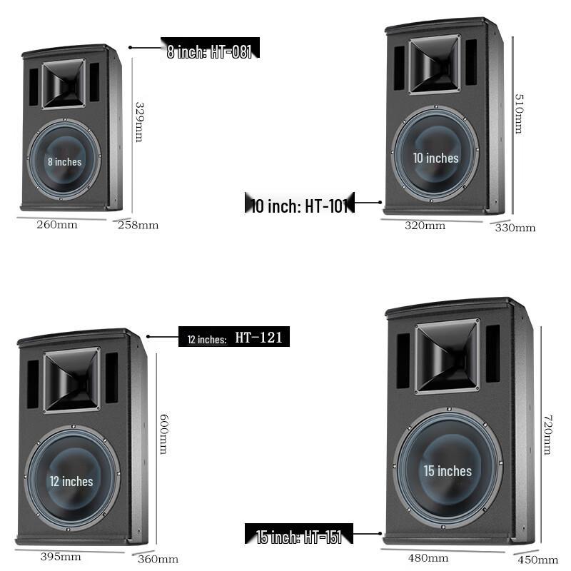 Huidu HT-081 Professional Passive Wooden Stage Speaker