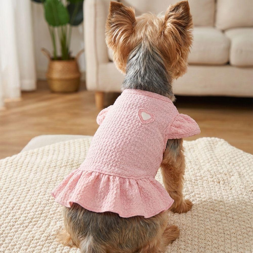 Flying Sleeve Pet Cake Skirt Breathable Mesh Princess Apparel Fashion Dog Costume  Daily Wear