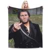 Arthur Morgan RDR Warme Zachte Dekens Jongen Meisje Pluche Plaid Bank Stoel Flanellen Sprei Bank Bed Overtrek