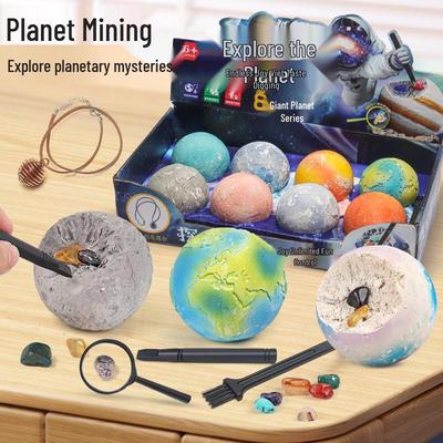 Handmade Archaeological Dig Eight-Planet Gemstone Bracelet Educational Toy
