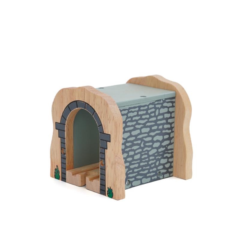 Wooden Track Magnetic Train Toy Wooden Track Scene Accessories Mountain Cave Tunnel Beech Wood Track Children's Toy