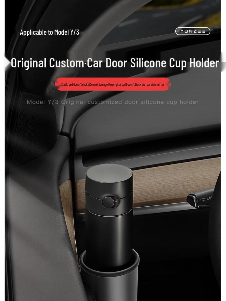 Speciální držák na nápoje pro Tesla Model 3/YL Nová edice Dveře a úložný prostor