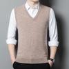 Men's 100% Wool V-Neck Base Layer Vest