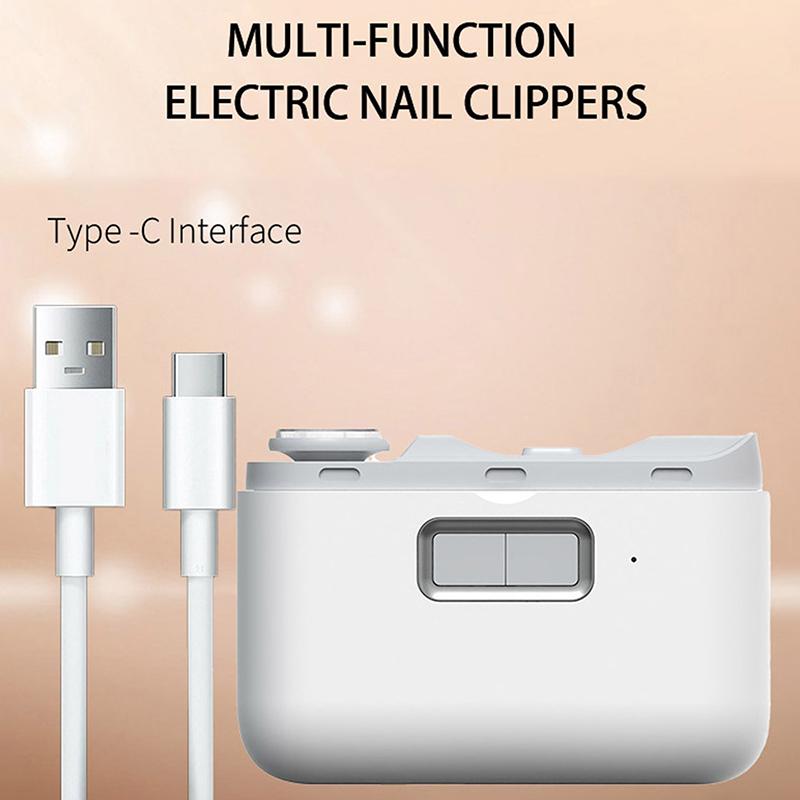 

Electric Toenail Clipper, 2-In-1 Cutting And Grinding Automatic Nail Clipper, 2-Speed Electric Nail Trimmer With Led Light белый