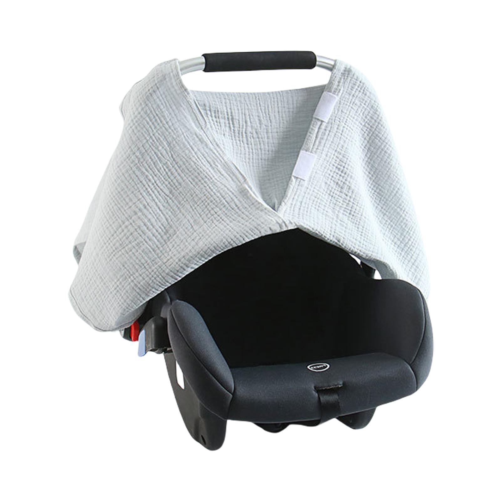 

Чехол для детской коляски Мягкий и дышащий Рукав на сиденье тележки Ветрозащитный Корзина Солнцезащитный козырек Чехол-протектор для детской коляски серый