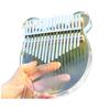 M MBAT Kalimba 17 Keys Acrylic Transparent Thumb Piano Child Gift Crystal Kalimba Musical Instrument Thumb Piano Tuner Hammer