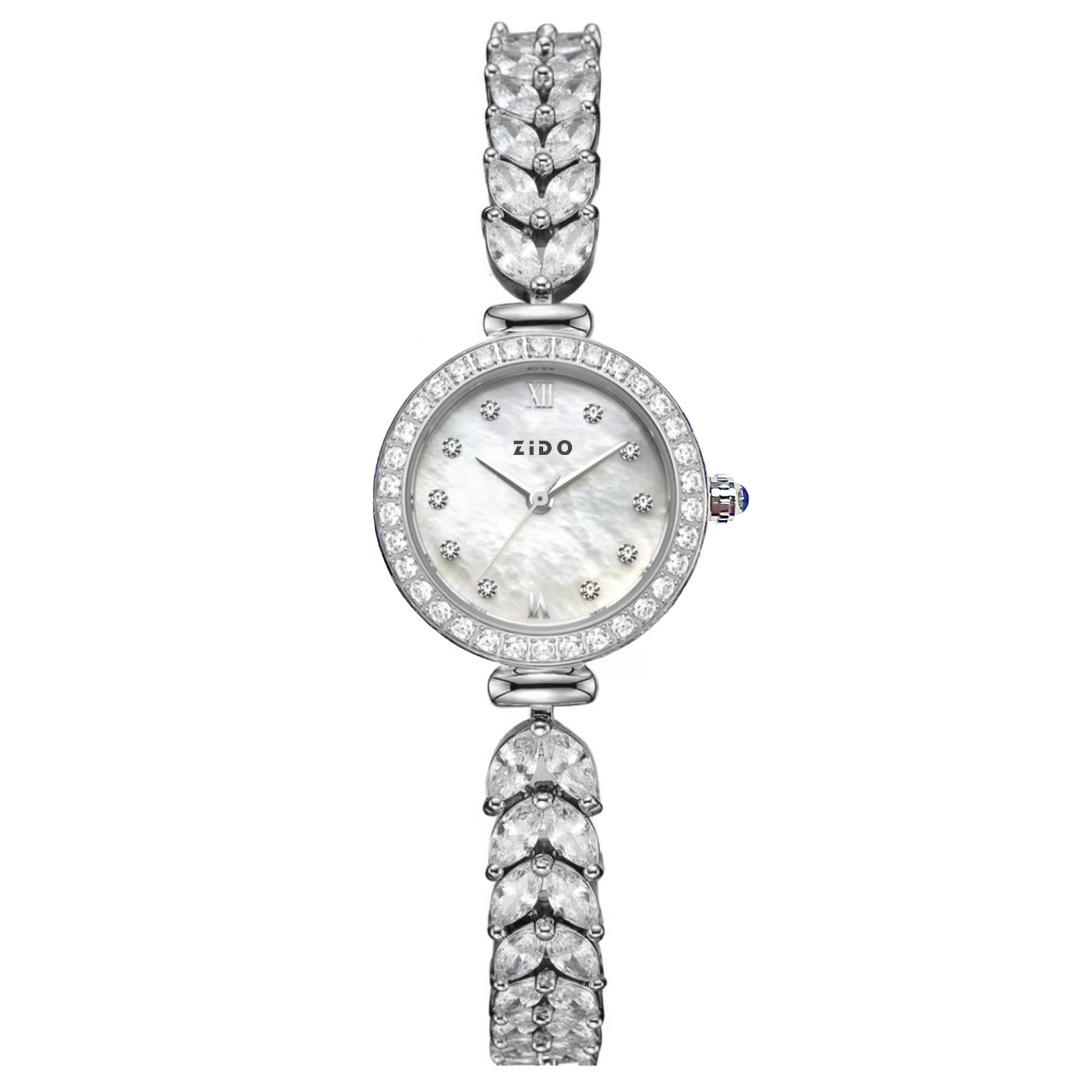 

W75 Mermaid Women s Watch Light Luxury Small Group Bracelet Watches Full Diamond Clock Female s Fashion Quartz Watch Gift серебряный