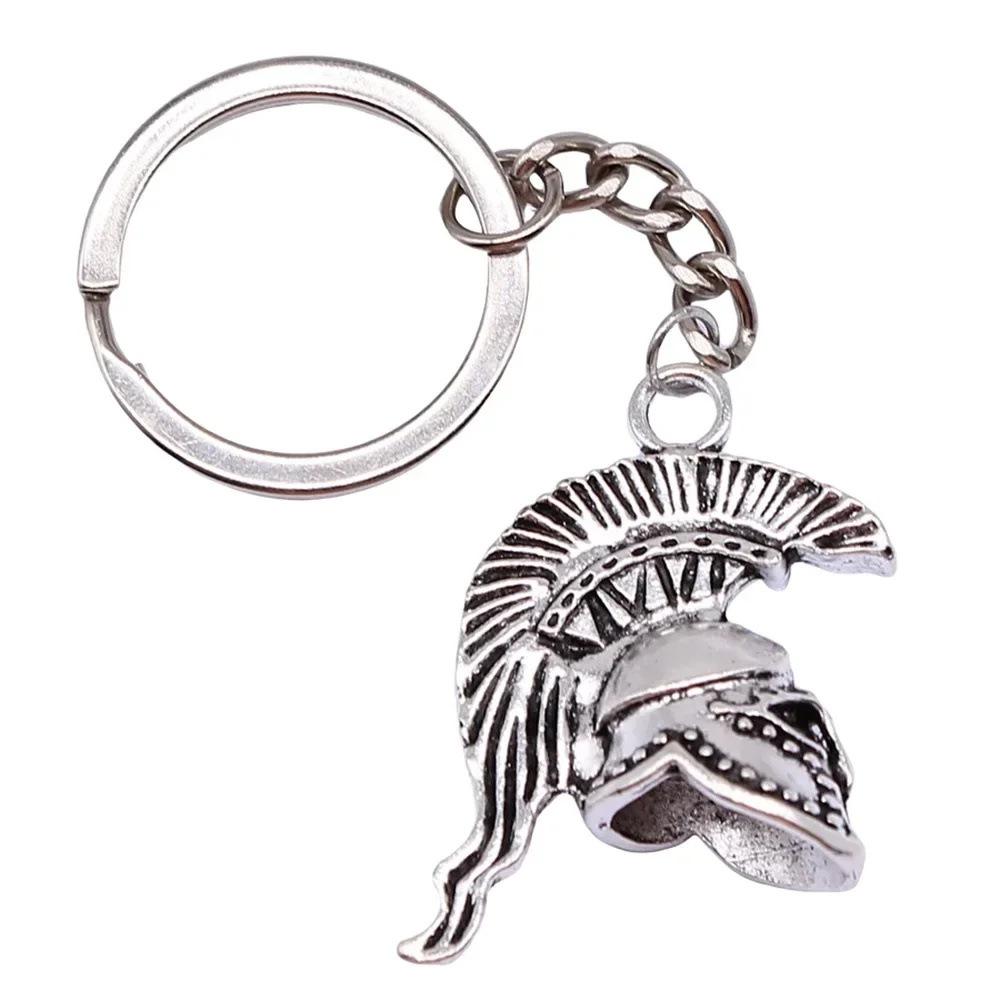 Pendant 3d Three-dimensional Retro Roman Warrior Helmet Gift Necklace