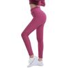 European & American Jacquard High Elastic Yoga Pants - Solid Color, High Waist, Hip Lifting Leggings for Women's Fitness
