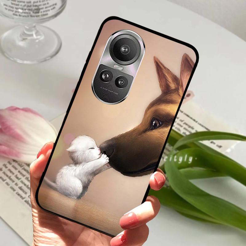For Oppo Reno 10 5G CPH2531 Case Reno10 Shockproof Soft TPU Silicone Phone Cover For Oppo Reno 10 Pro 5G CPH2525 Funda Cartoon