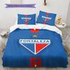 Fortaleza Muster Bettwäscheset Bettbezug Kissenbezug Heimdeko Geschenk (1 Bettbezug + 2 Kissenbezüge, ohne Füllung)