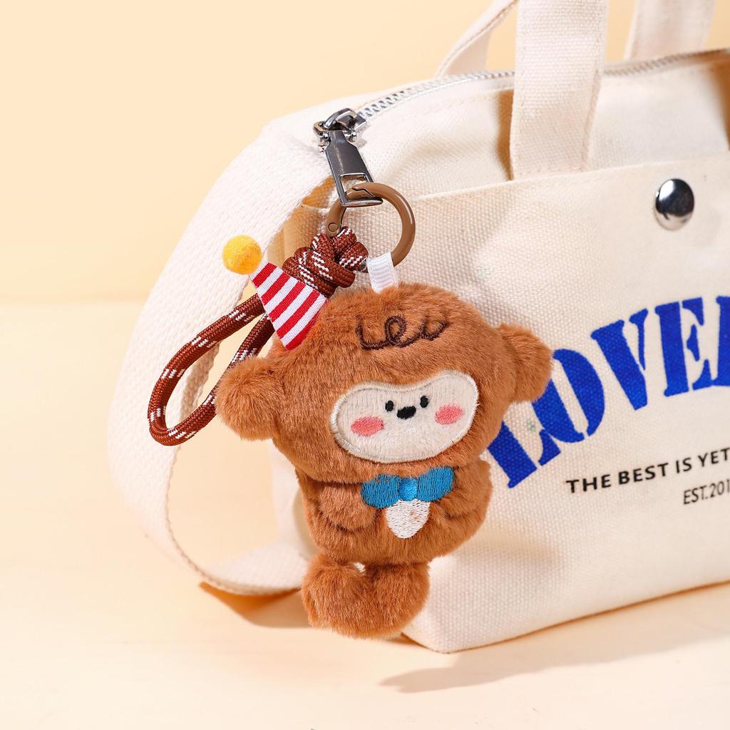 Twelve Zodiac Plush Animal Keychain: Cute Backpack Pendant Dolls