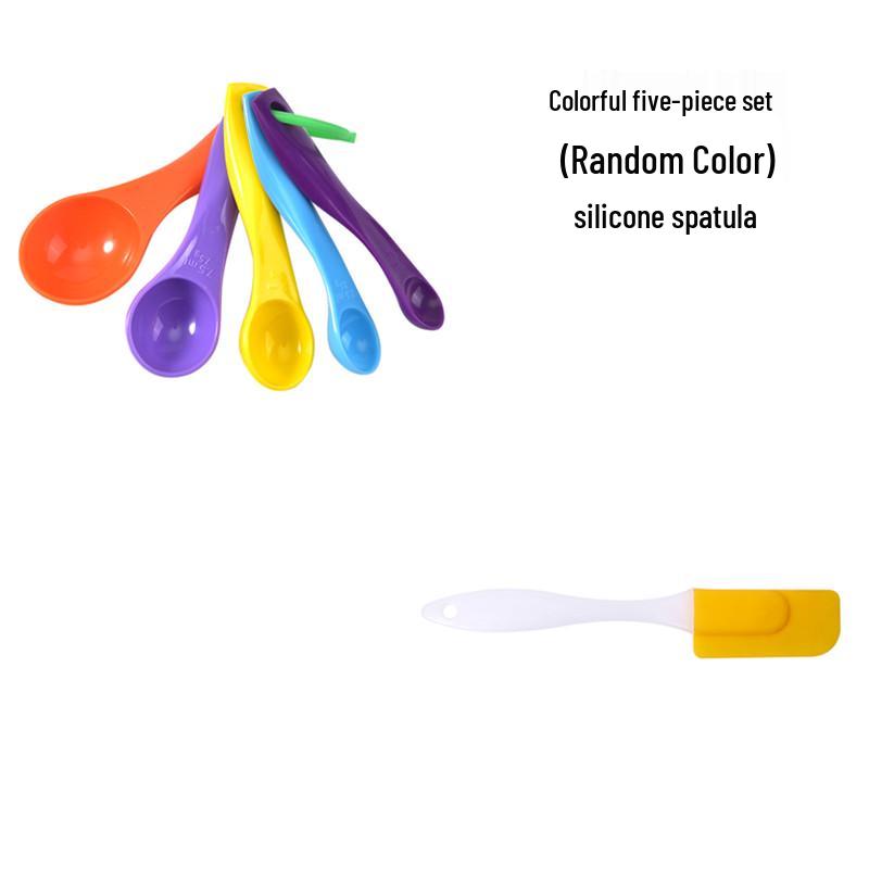 Baking Measuring Cup & Spoon Set: Kitchen Gram & Scale Spoons, Plastic Measuring Tools