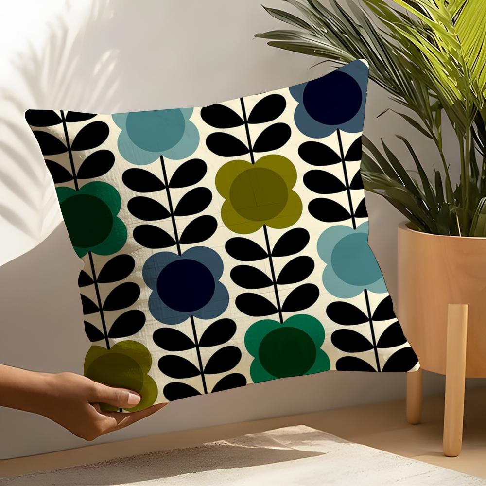 

OOrla Kiely Flower Pillow Case Home Living Room Decoration Linen Pillow Cases Cushion Cover 30X30cm