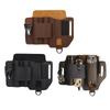 Men Leather EDCs Organizer Sheath Multi Tool Sheath Holder Holster Leather Outdoor Tool Holster Flashlight Folding Knife Pocket