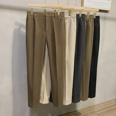 Herbst 2025 Herren Schlanke Lässige Gerade Fallende Anzugshosen - Hochwertige Business-Hosen