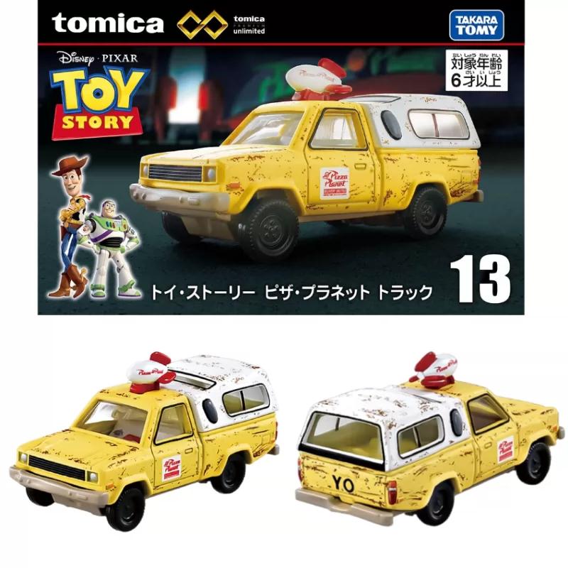 Takara Tomy Tomica Premium Unlimited 13 Pizza Planet Delivery Truck Alloy Diecast Model Car Disney Pixar Toy Story