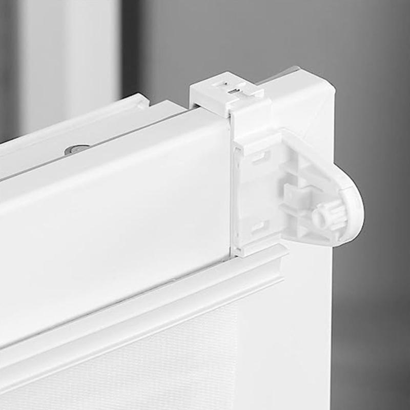 Opakowanie 8 łatwych w montażu uchwytów zaciskowych do rolet, mocnych, samoprzylepnych uchwytów do zasłon okiennych