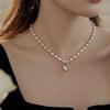 Romantic Black Love Heart Natural Freshwater Pearl 14K Gold Filled Female Necklace  For Women Wedding Gifts No Fade