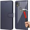 Wallet Case - Xiaomi - Redmi 10A - Synthetic Leather - 2 Tempered Glasses - Magnetic Closure
