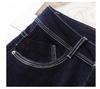 Women's Dark Blue High Waist Petite Retro Wide Leg Jeans - 2025 Spring & Autumn Collection