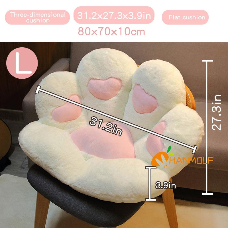 Cat'S Paw Plush Pillow Stuffed Fluffy Chair Sofa Cartoon Animal Seat Cushion Indoor Floor Decoration For Cats Dogs Present