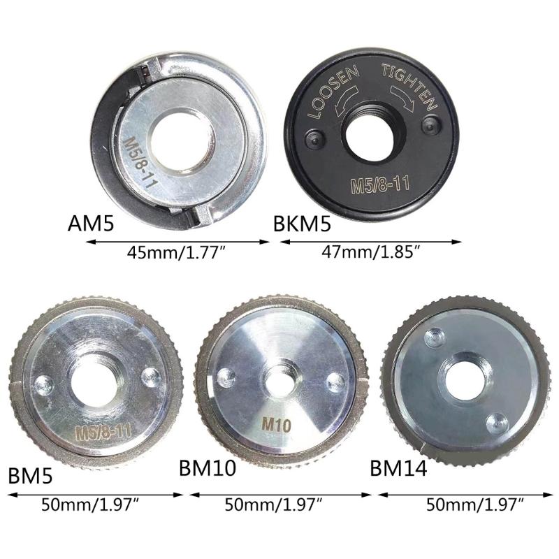Angles Grinder Flange Nut M14 Self Locking Quick Release Pressure Plate Grinder Part for Cutting Discs Accessories