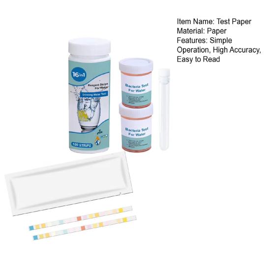 1 Set Water Testing Reagents 17-in-1 Hardness/Copper/Value Alkalinity Hardness Bromine Test Strip