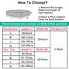 Printed Elastic Sofa Cover L-Shaped Corner Armchair Slipcover Living Room Furniture Protector Seat Cushion Cover