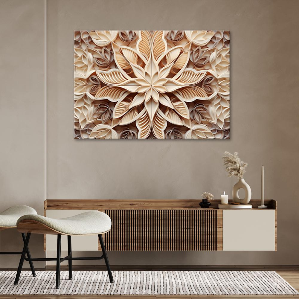 Leinwandbild, 3D Blumen