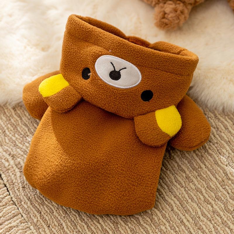 Cute little animal dog transformation clothing flannel warm autumn and winter funny photo puppies kittens pet clothes