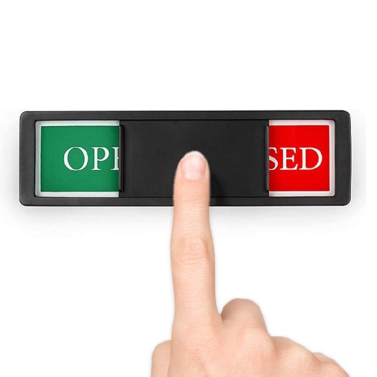 Magnetic Open/Closed Door Sign for Hotels and Offices, Easy Installation