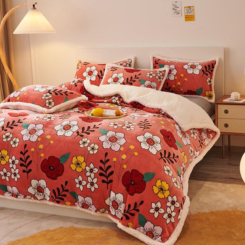 

Одеяло из овечьей шерсти Farai: Толстый, теплый пододеяльник, двойной размер, доставка одним куском 150*200cm quilt cover