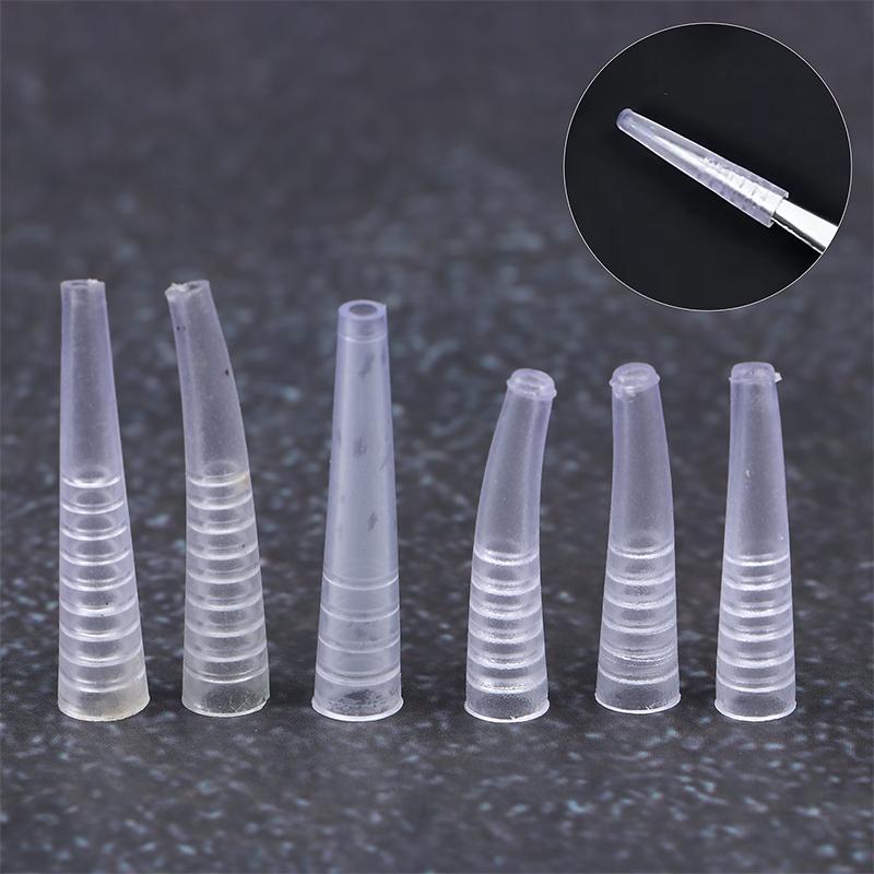 10/20 Peças Pinças para Cílios Capas de Silicone Proteção para Pontas de Pinças Estojo Protetor Evita Batidas Suprimentos e Acessórios para Extensão de Cílios