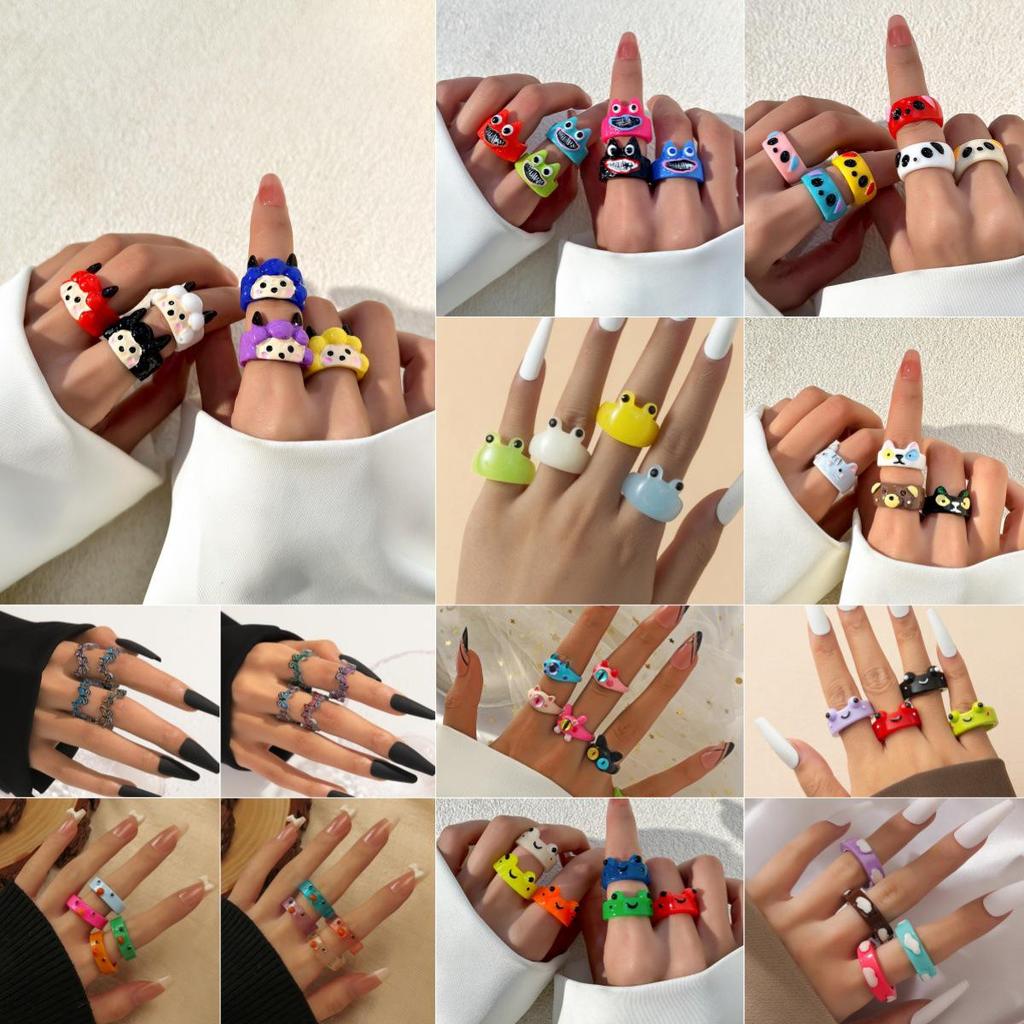 Versatile Candy Color Index Finger Ring: Fresh, Sweet, and Simple Women's Jewelry