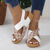 Fashion Shoes Women Sandals Summer Non-Slip Sandals Ladies Open Toe Walking Shoes Wedge Women Shoe Casual Footwear Sandal Women Female