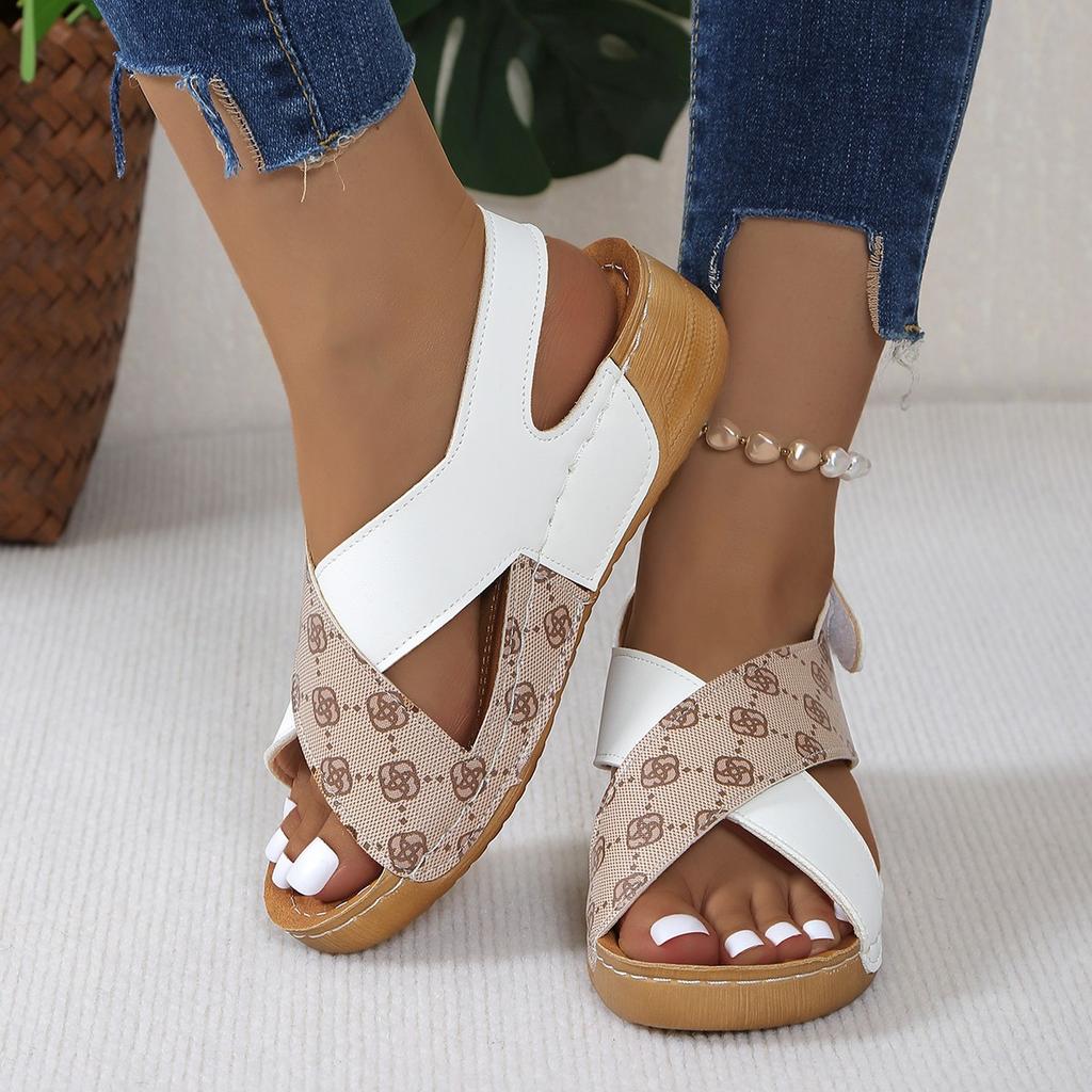 Fashion Shoes Women Sandals Summer Non-Slip Sandals Ladies Open Toe Walking Shoes Wedge Women Shoe Casual Footwear Sandal Women Female