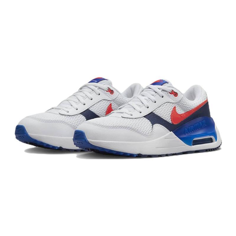 Nike Air Max SYSTM Cushioning Abrasion Resistant Breathable Low top Kids Lifestyle Shoes White Blue Sneakers DQ0284-101