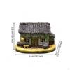 Miniature House Rustic Cottage Model Whimsical Mini Figurines for Collectors, Hobbyists, Fairy