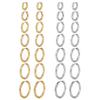 European-American Fashion Star Titanium Steel Round Women's 18K Gold-Plated Minimalist Stainless Steel Earrings