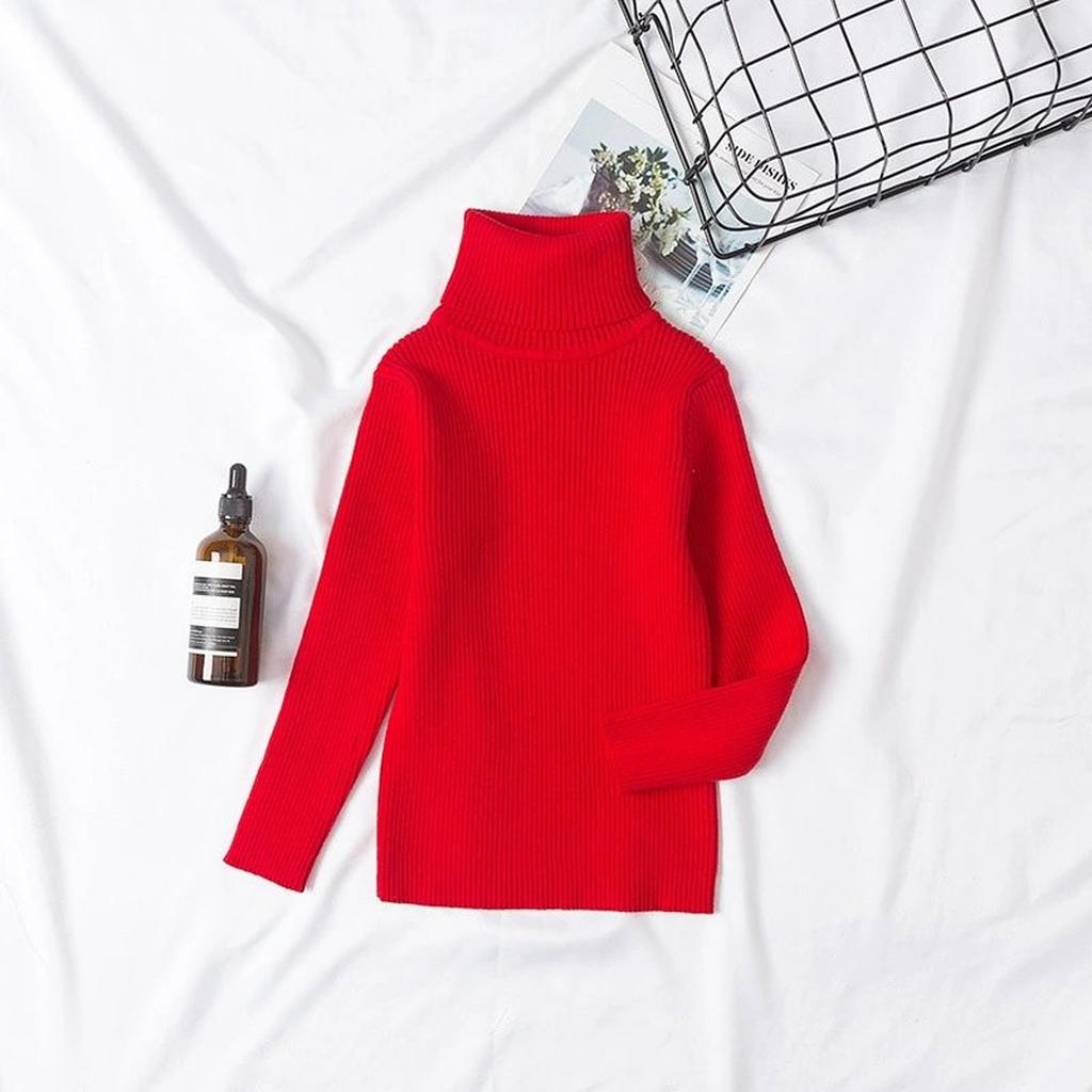 Kids Turtleneck Sweater Casual Fashion Undershirt For Daily Wear
