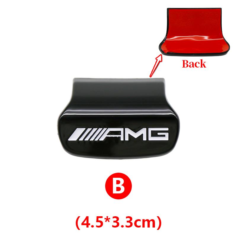 3D ABS Car Steering Wheel Emblem Sticker Interior Badge Accessorie For Mercedes Benz AMG W205 W168 W108 AMG W176 W204 W212 GLC