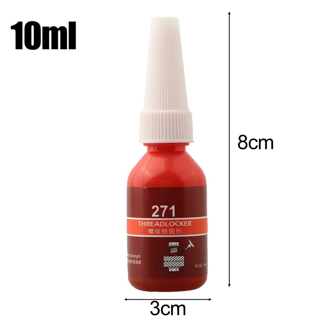 High Strength Thread Locking Glue Red Locking Glue 271 Threadlocker 271 10ml High Strength Glue for Permanent Metal Sealing