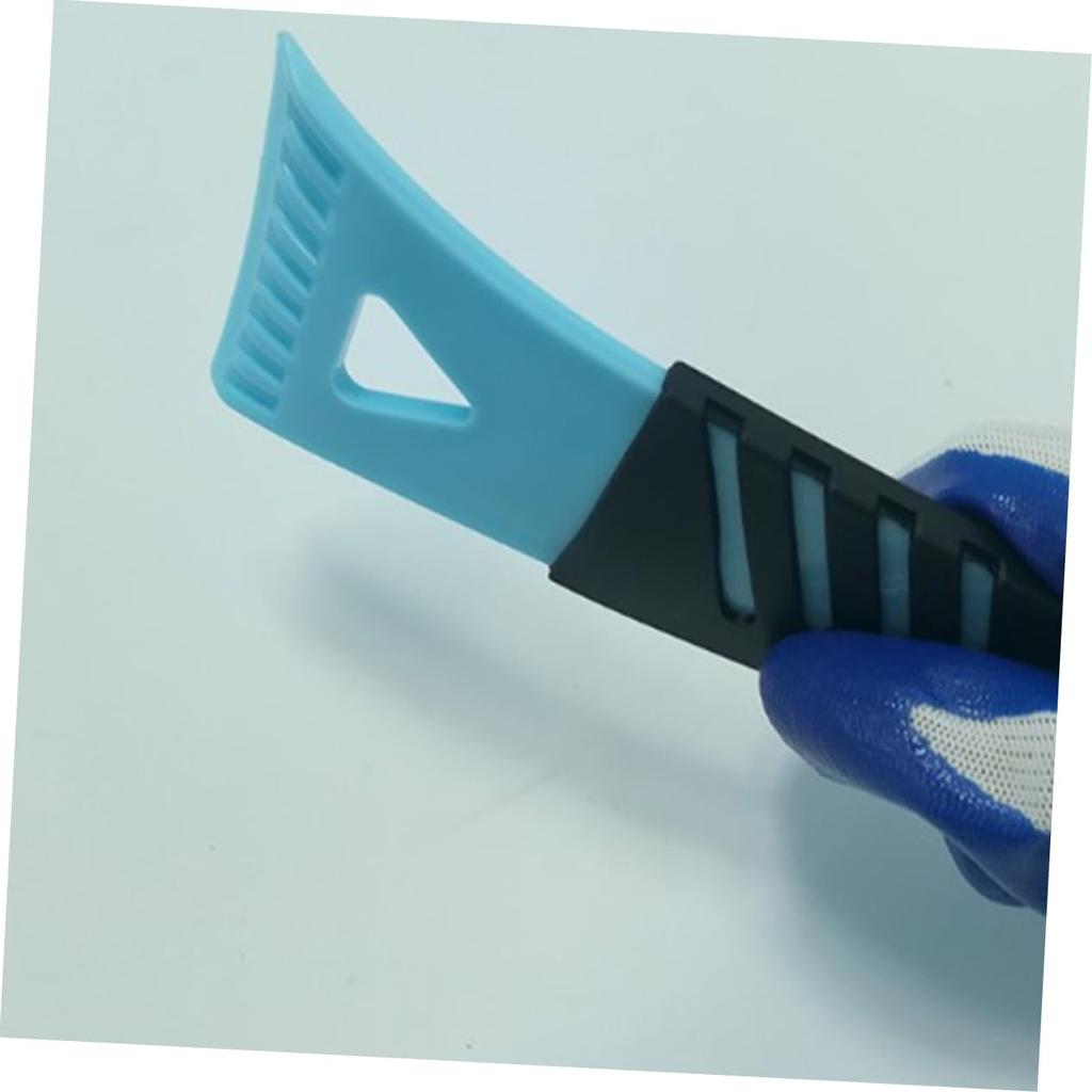 BELLIFFY 4 Stück Mini Plastik Spatel Auto Windschutzscheibe Schneefräse Schneeschaufel Werkzeug Auto Schnee