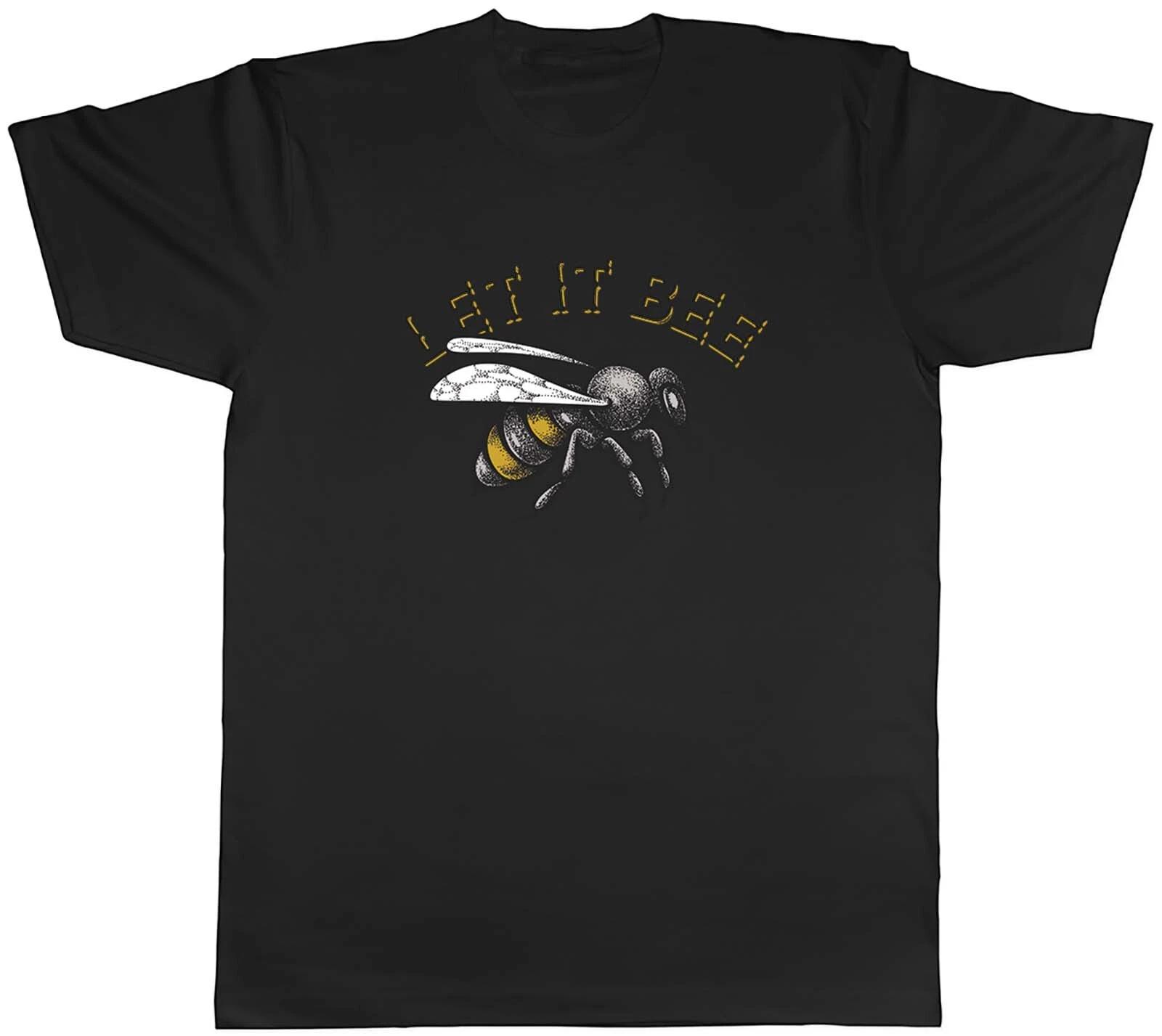 Let it Bee Mens T-Shirt Bumblebee Beekeeper Unisex Tee Gift L
