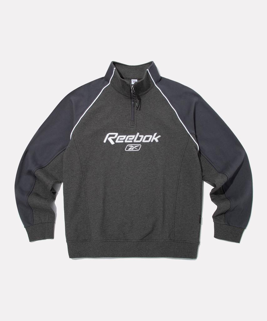 REEBOK Premier Half-Zip Sweatshirt - Charcoal