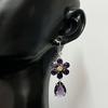 Flower & Butterfly Zirconia Earrings Set for Women - Sweet & Fresh Design with Silver Needle Drops