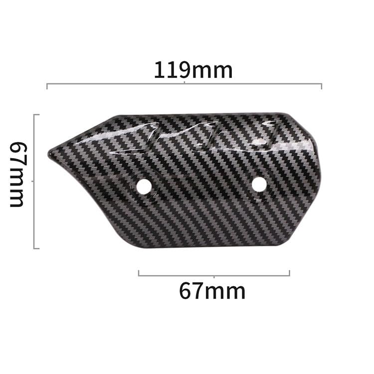 FIRECARP Motorrad Auspuff Hitzeschutz Auspuffabdeckung Hitzeschutz Auspuff